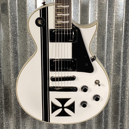 ESP LTD Iron Cross James Hetfield Snow White EMG Guitar & Case #1165 Used
