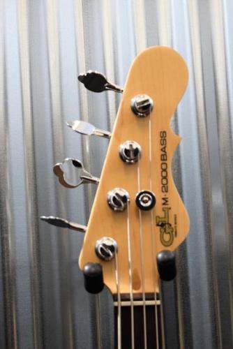 G&L Tribute M-2000 4 String Bass Honeyburst 3 Band Active EQ & Case M2000 #0443