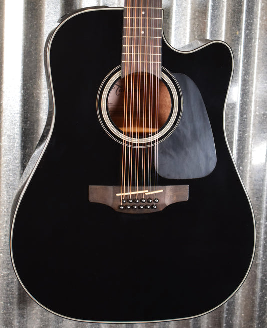 Takamine GD30CE-12 Black 12 String Acoustic Electric Guitar GD30CE12BLK #2927 Used