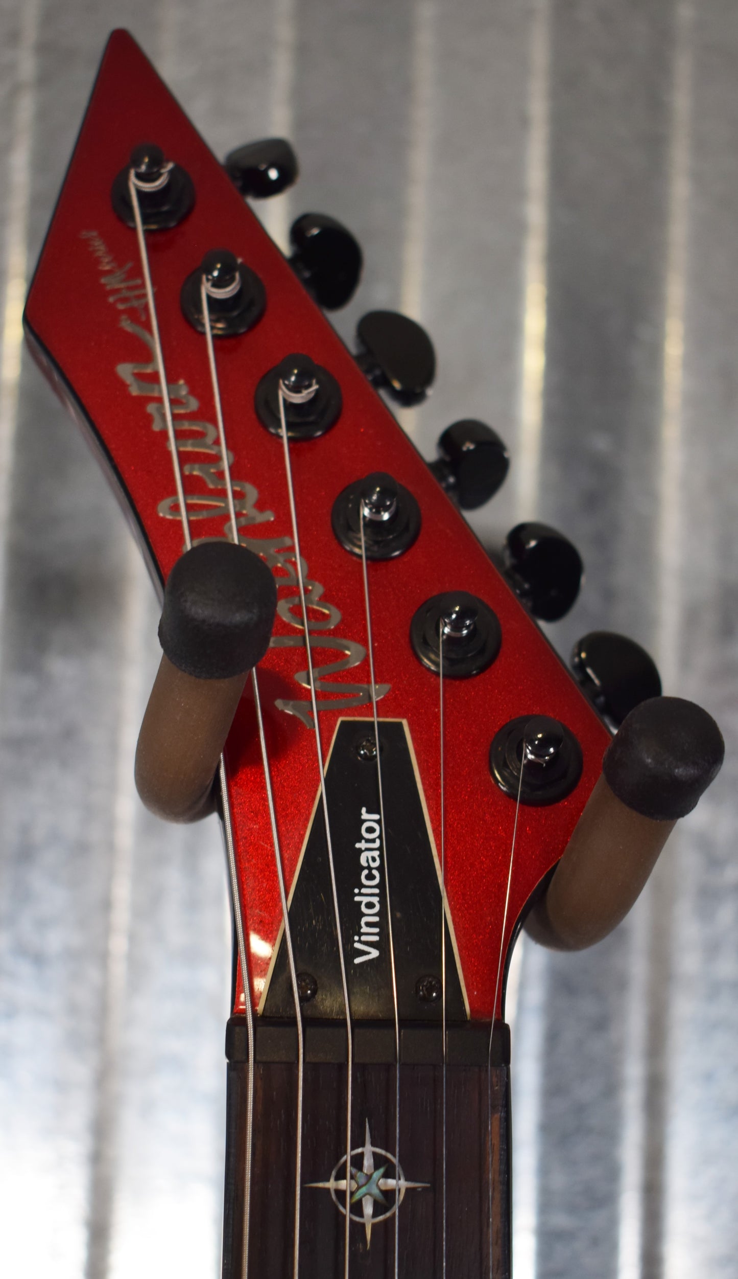 Washburn WV40MRK Vindicator HM Series Flying V Style Metallic Red Guitar & Bag #0831 Used