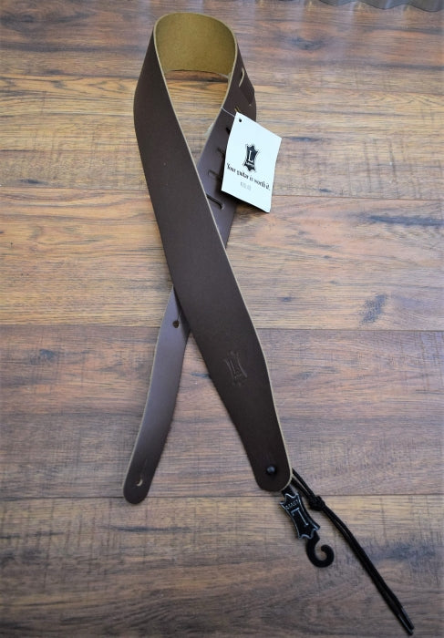 Levy's Leathers M26-BRN 2.5" Basic Leather Adjustable Guitar Strap