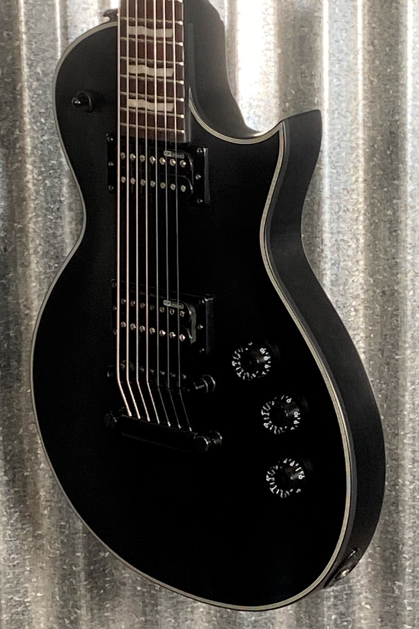 ESP LTD EC-257 Eclipse 7 String Black Satin Guitar LEC257BLKS #3302 Used