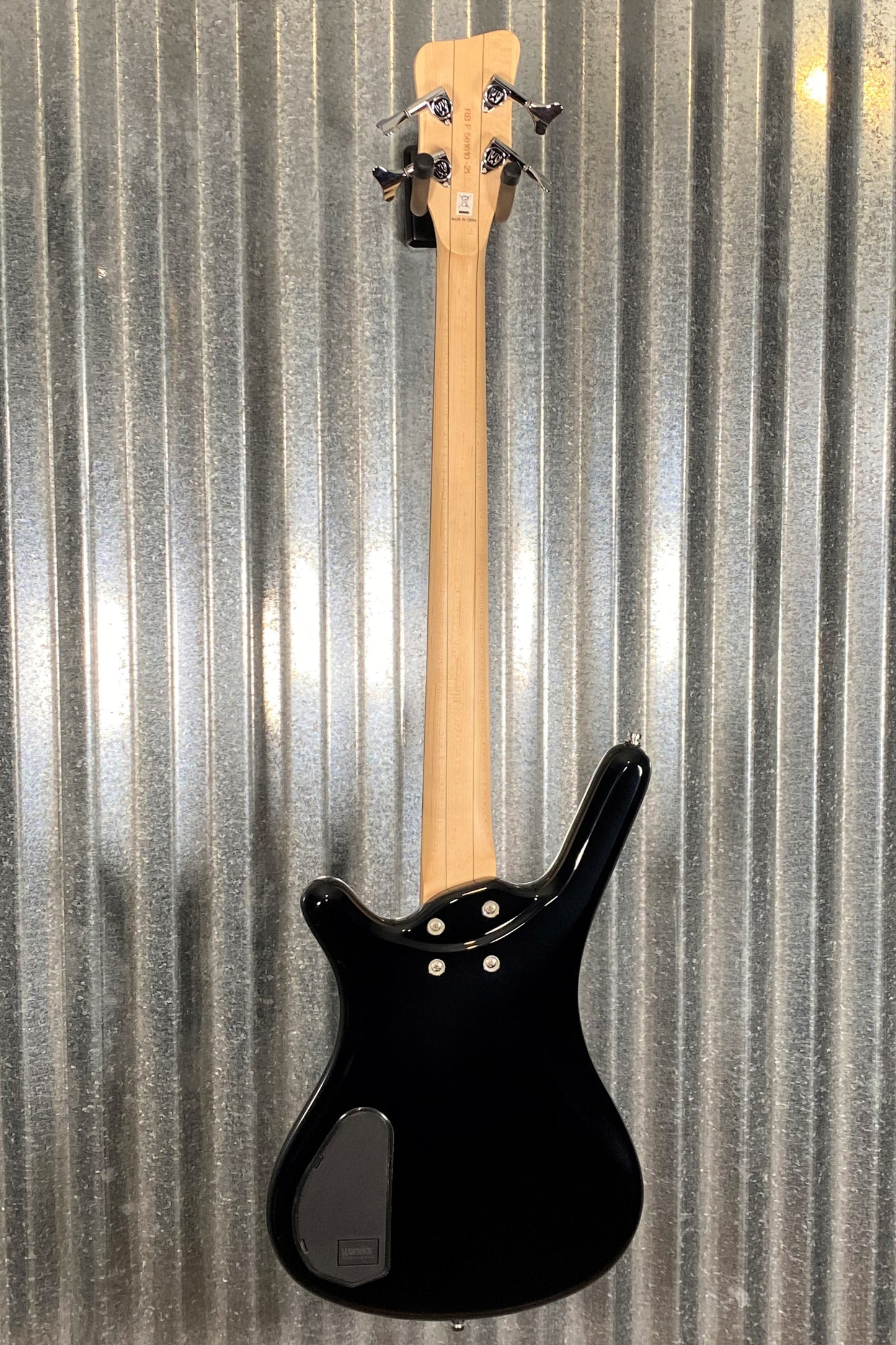 Warwick RockBass Corvette Basic Black Active Short Scale 4 String Bass & Bag Blem #1021