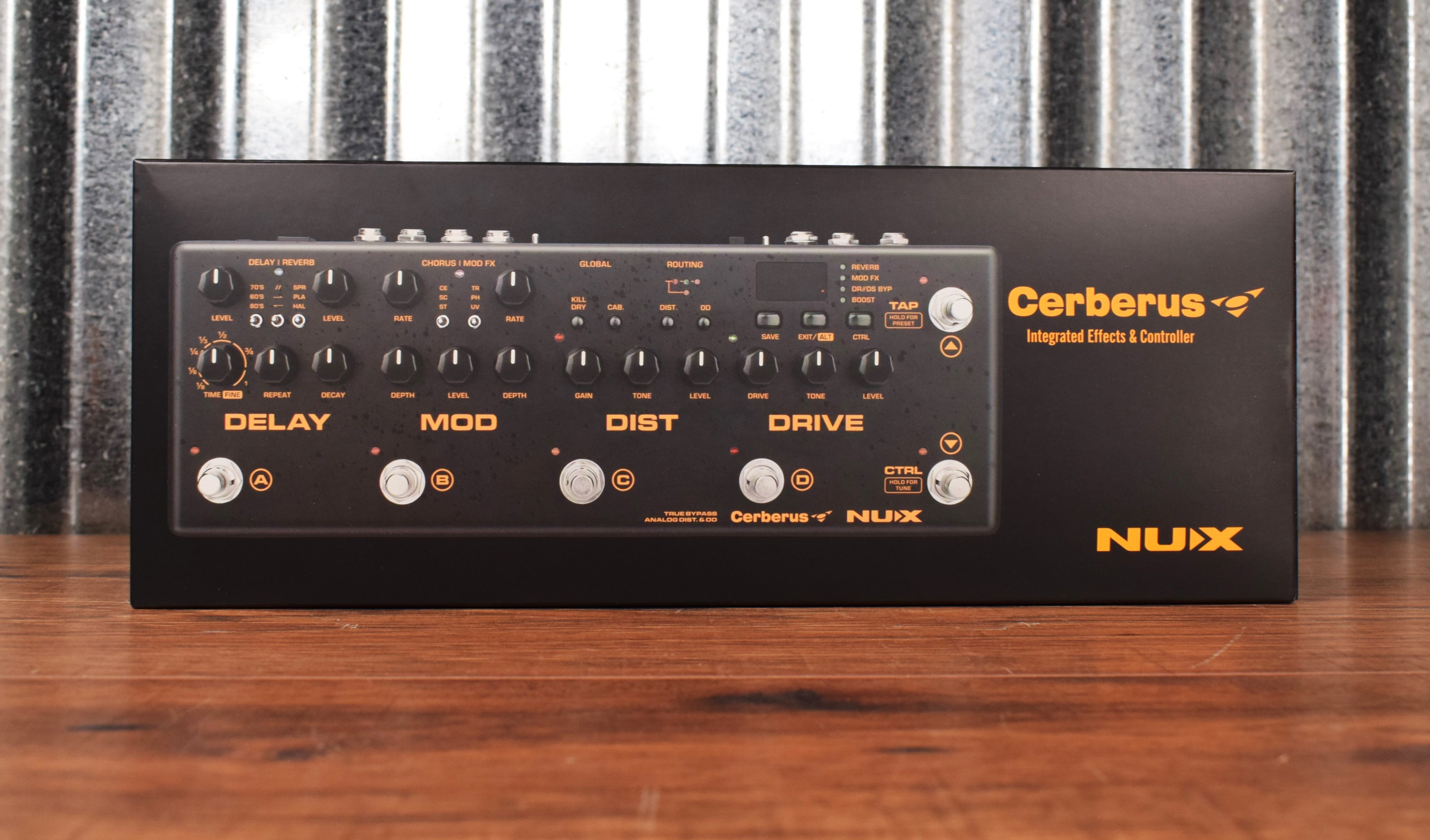 NUX Cerberus Programmable Multi-Effect Delay Modulation Distortion Ove –  Specialty Traders