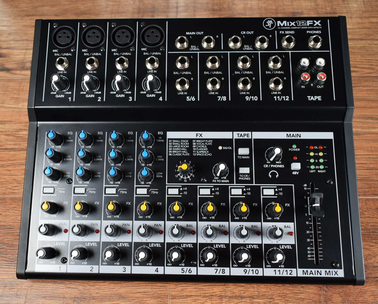 Mackie Mix12FX 12 Channel Compact PA Mixer with Effects Used