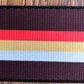Levy's MP2-001 2" Adjustable Print Poly Guitar & Bass Strap Stripes Brown