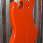 G&L USA JB-5 Hugger Orange 5 String Jazz Bass Maple Satin Neck & Case #6031