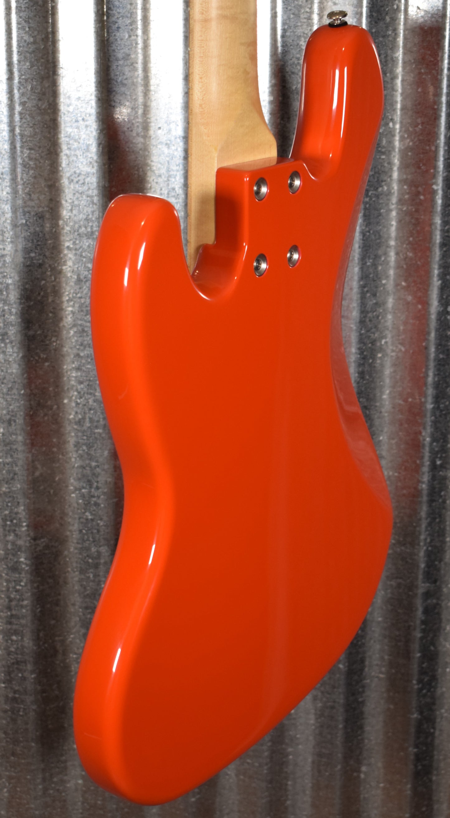 G&L USA JB-5 Hugger Orange 5 String Jazz Bass Maple Satin Neck & Case #6031
