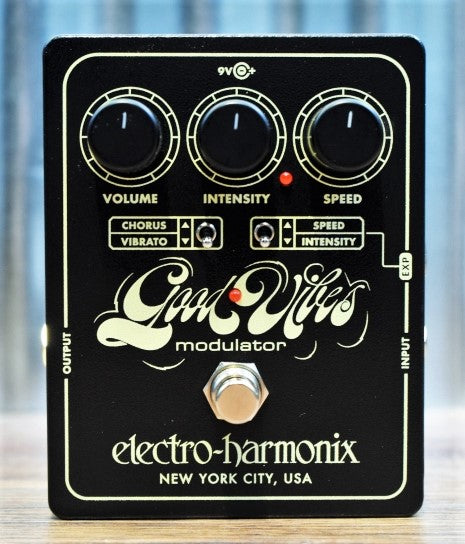 Electro-Harmonix EHX Good Vibes Analog Modulator Chorus Vibrato Guitar Effect Pedal Demo