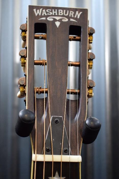 Washburn R360K Distressed Bronze Parlor Resonator Acoustic Guitar & Case #351