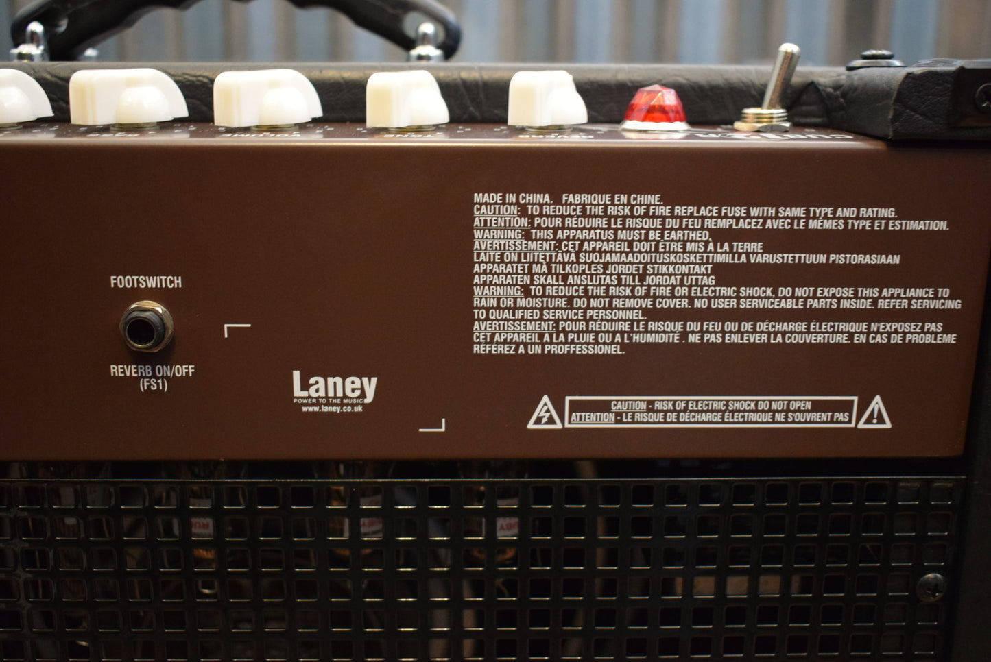 Laney CUB 12R Class AB 15 Watt Tube 12" Reverb Guitar Combo Amplifier
