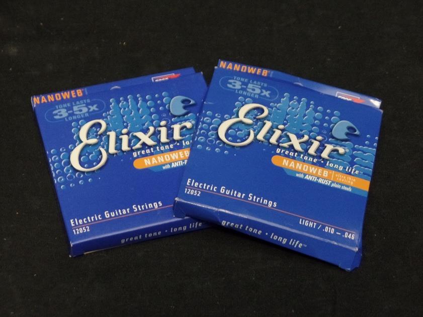 Elixir Electric Guitar Strings Light .010-.046 2 Pk 12052*