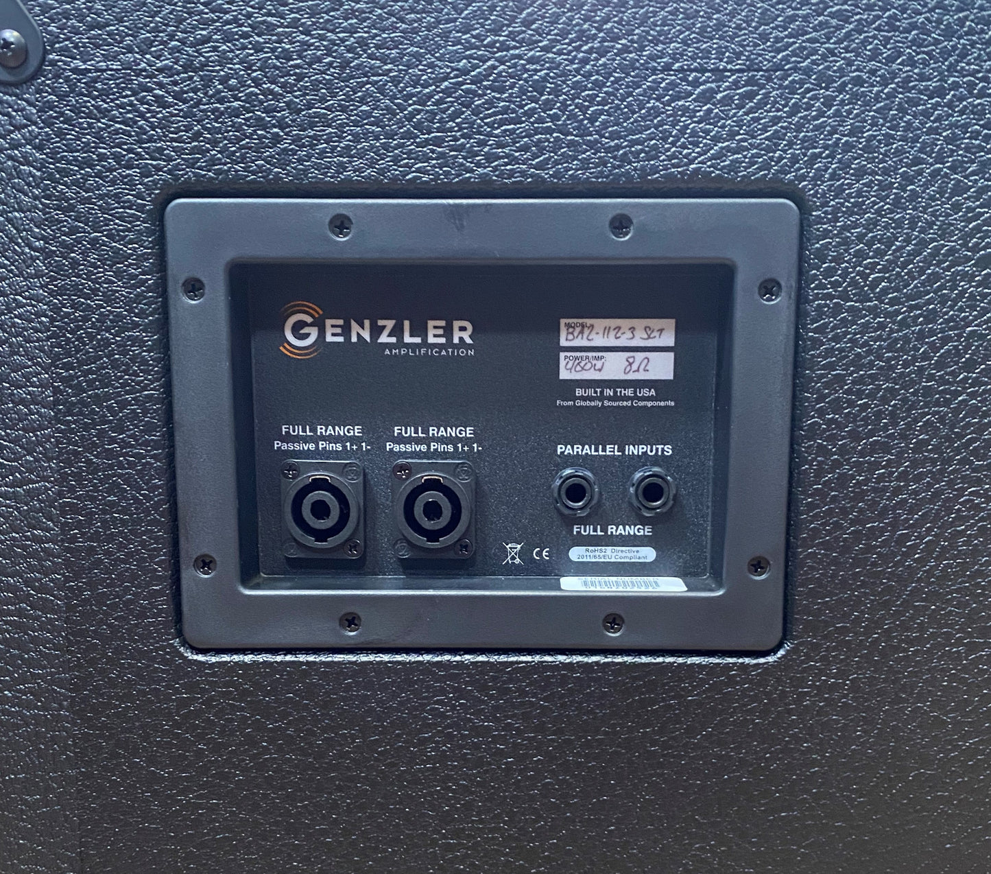 Genzler Amplification BA2-112-3SLT Series 2 1x12" 400 Watt Bass Array Speaker Cabinet Slant