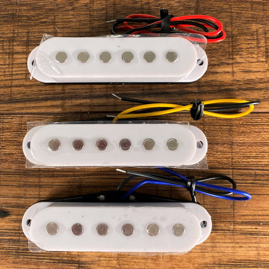 Guitar Project Parts S-S-S Strat Single Coil Pickup Set White