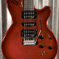 Godin xtSA Lightburst Flame Dark Trans Red Roland Synth Ready Guitar & Bag #2119 Used