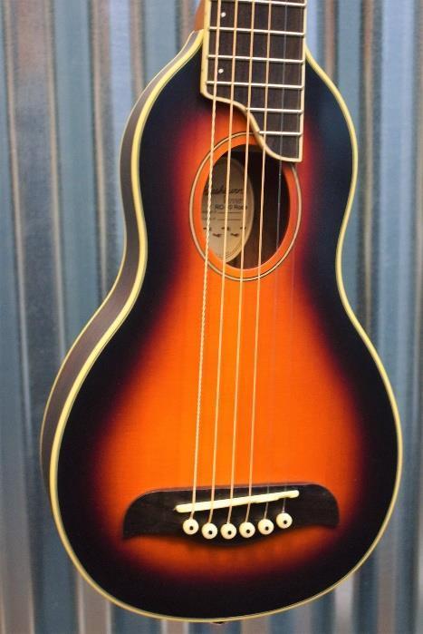 Washburn Guitars Rover RO-10 Limited Ed Rosewood Sunburst Travel Guitar & Case