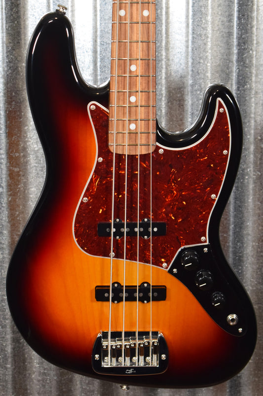 G&L USA Fullerton Deluxe JB 4 String Jazz Bass 3 Tone Sunburst & Case #2014