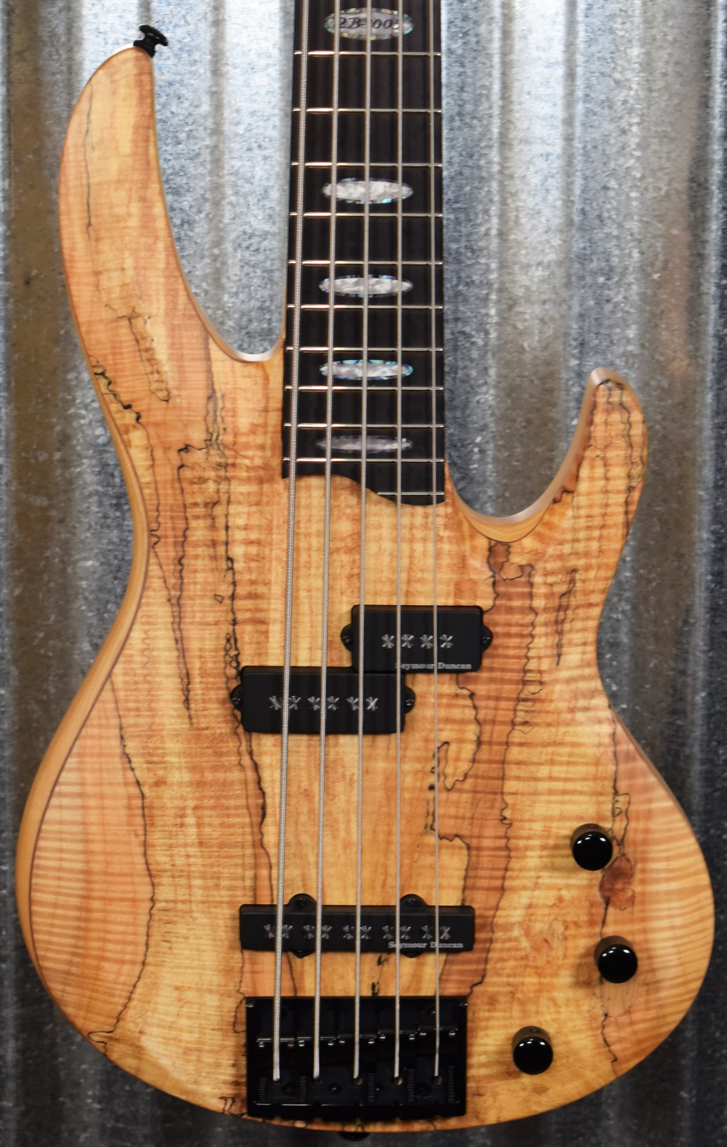 ESP LTD RB-1005 Rocco Prestia Spalted Maple 5 String Bass LRB1005SMNS #0455