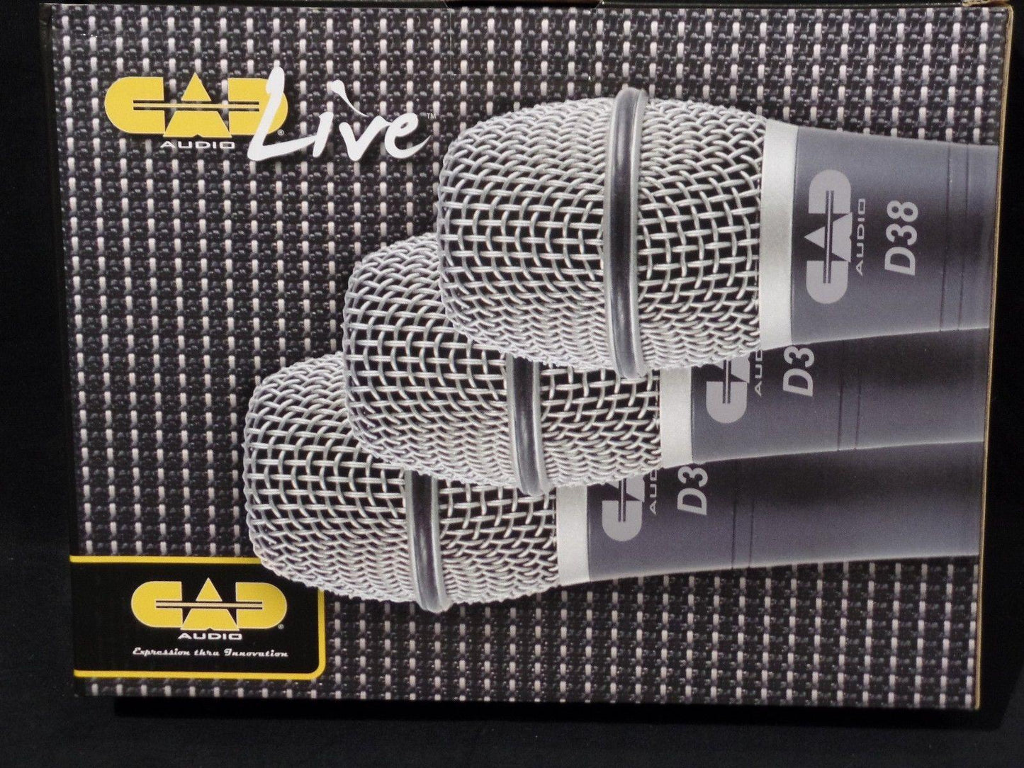 CAD Audio Live D38 Super Cardioid Dynamic Instrument Microphone 3 Pack D38X3