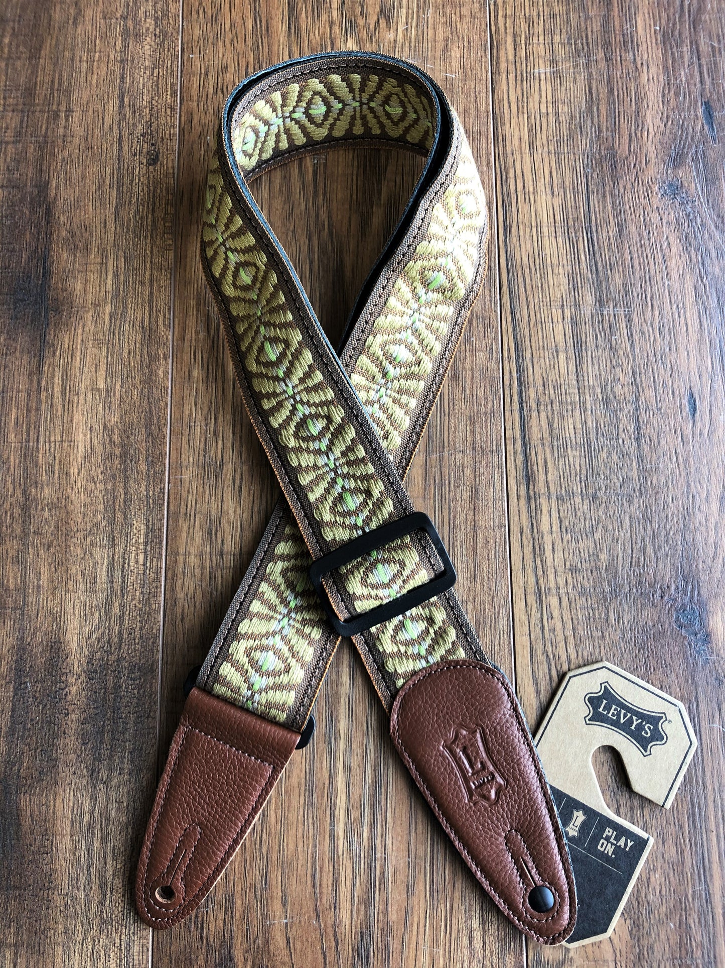 Levy's MGHJ2-005 2" Jacquard Guitar Strap Brown