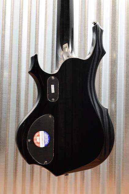 ESP LTD F-415FM 5 String Bass Flame Top Transparent Black EMG 40DC Pickups #1763