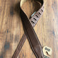 Levy's M26GF-BRN 2.5" Adjustable Padded Garment Leather Guitar & Bass Strap Brown