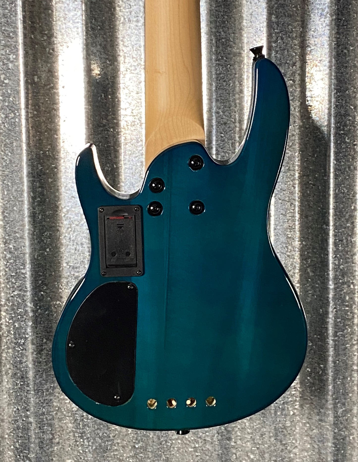 Smiger EUB-02B Burl Top Aquaburst Electric Ukulele Bass #0002