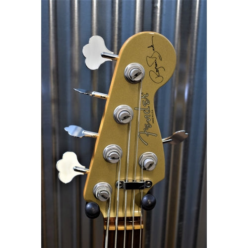 Fender USA 1998 Roscoe Beck V 5 String Bass Shoreline Gold & Case Used