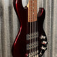 G&L USA CLF L-2500 S750 Ruby Red Metallic 5 String Bass & Case #1323