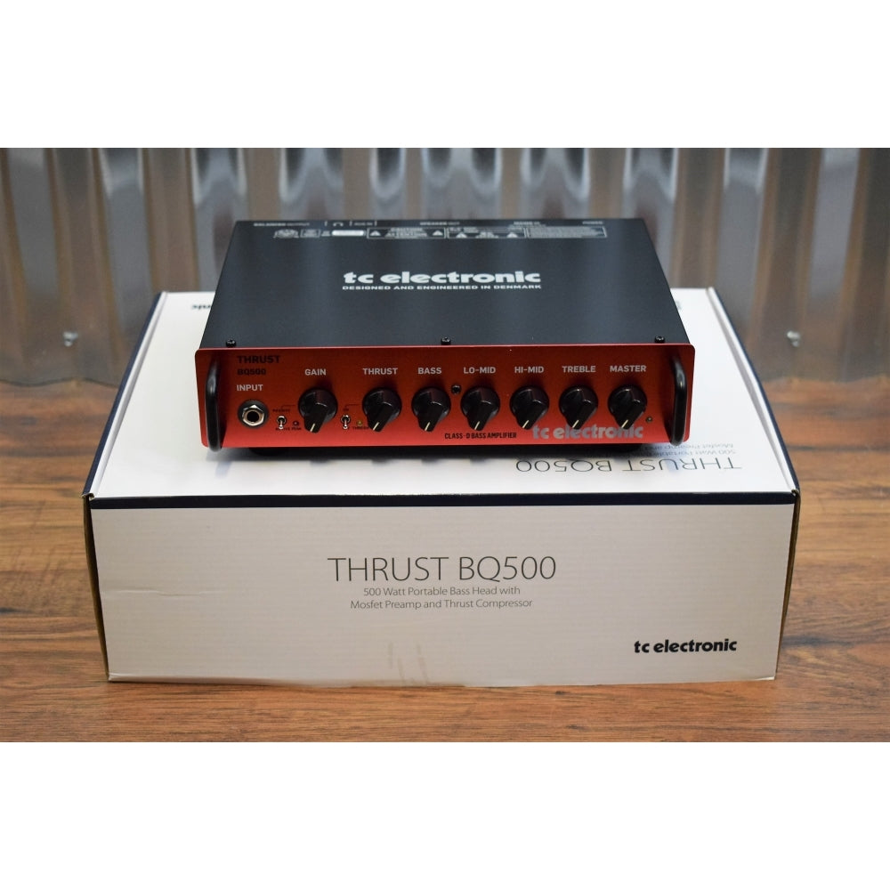 TC Electronic Thrust BQ500 500 Watt with Compressor Bass Head Amplifier