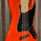 G&L USA JB5 5 String Bass Clear Orange & Case JB-5 #7088