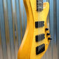 ESP LTD Stream-1005 5 String Flame Top Neck Through Honey Natural Bass & Case #9