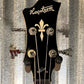 Hagstrom VIKB-WCT Viking 4 String Semi Hollow Short Scale Bass Wild Cherry Transparent #0801