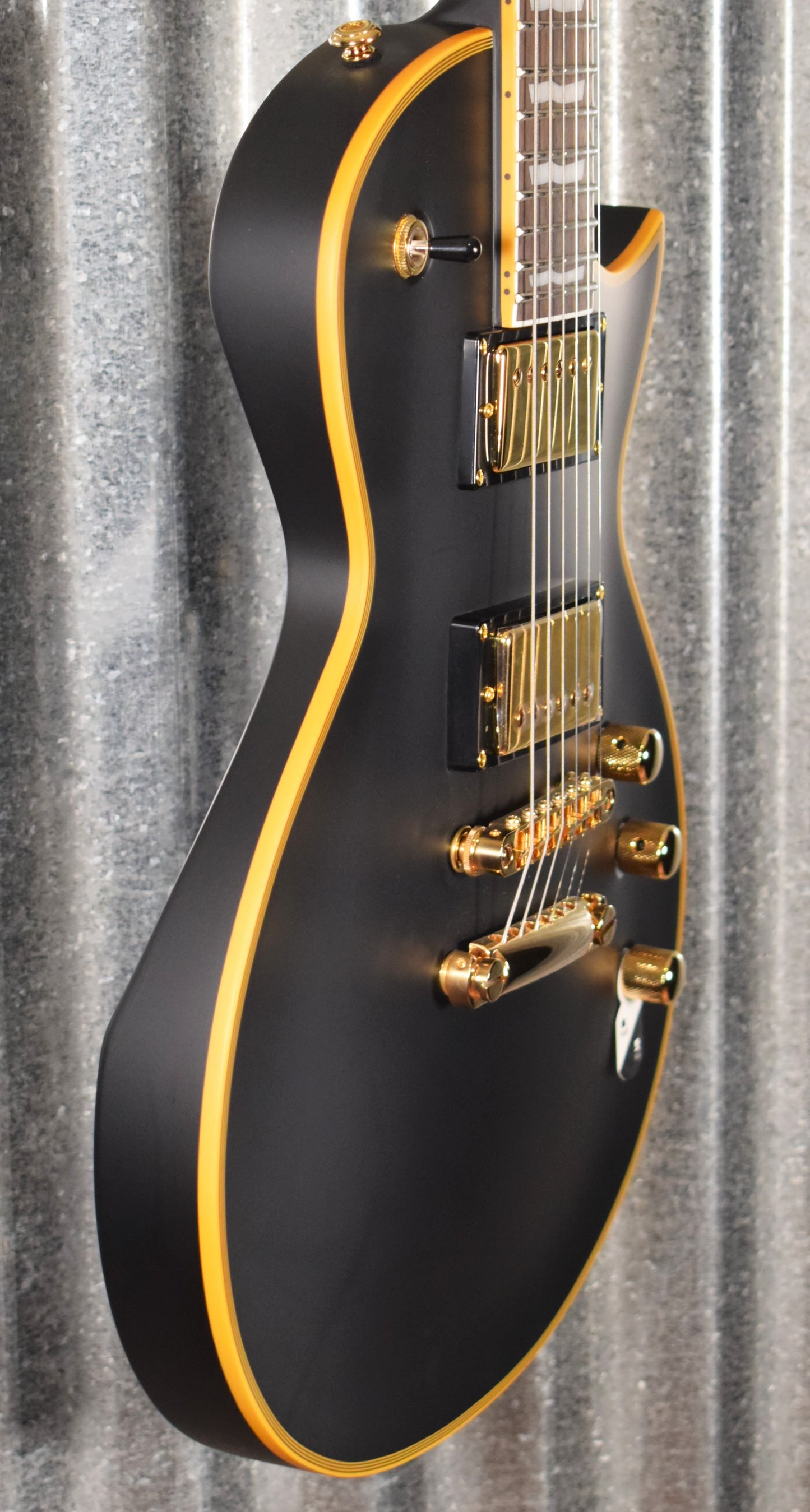 ESP LTD EC-1000 Vintage Black Seymour Duncan Guitar LEC1000VBD #0247 Demo