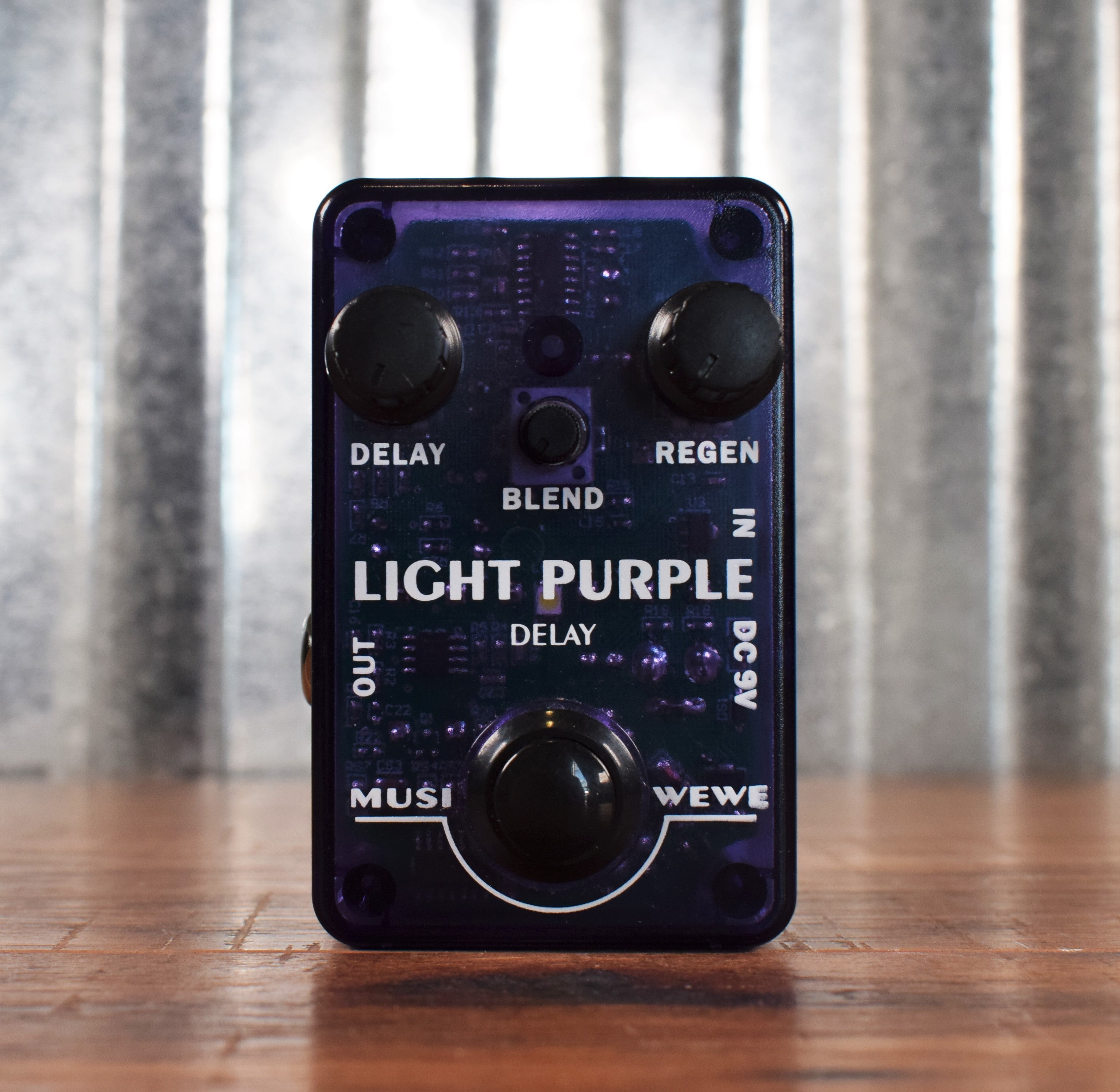 SKS Audio MusiWeWe MWLPD1 Light Purple Delay Guitar Effect Pedal