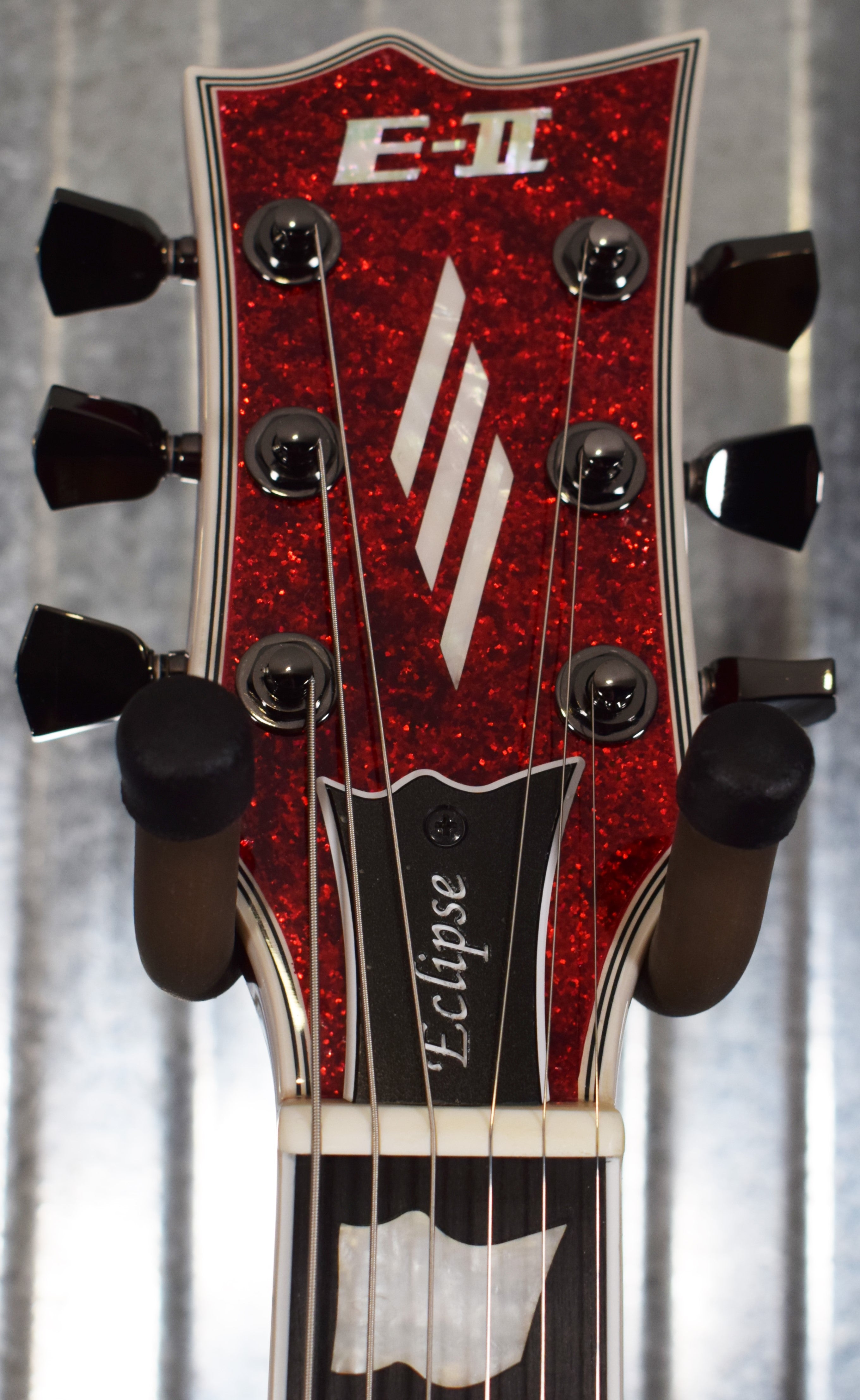 ESP E-II Eclipse DB Red Sparkle EMG Guitar & Case EIIECDBRSP