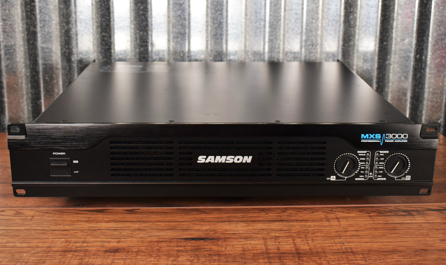 Samson MXS3000 Two Channel Class H 2 x 1500 Watts PA Power Amplifier