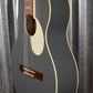Ortega RGA-PLT Gaucho Nylon String Parlor Guitar Platinum Gray Guitar & Bag #0058