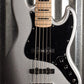 G&L USA JB-5 5 String Jazz Bass Silver Metallic & Case 2020 JB5 #9112
