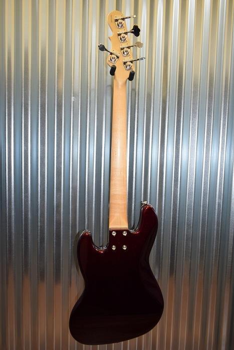 G&L Guitars USA JB-5 5 String Jazz Bass JB Ruby Red Metallic & Case 2017 #8999