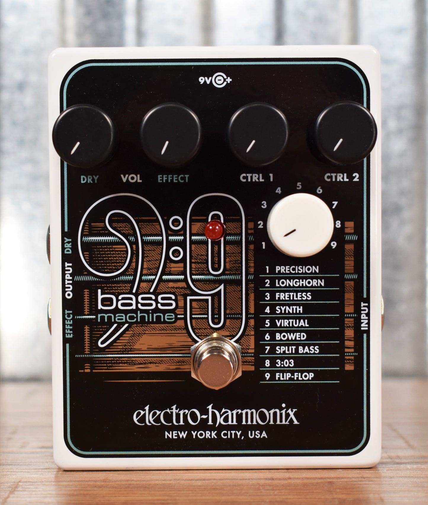 Electro-Harmonix EHX Bass9 Bass Machine Synth Guitar Effect Pedal