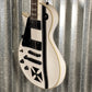 ESP LTD Iron Cross James Hetfield Snow White EMG Guitar & Case Left Hand #1182 Used