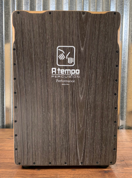 Atempo Percussion CJ-PERF-01 Black Wood Grain Performance Series Cajon & Bag