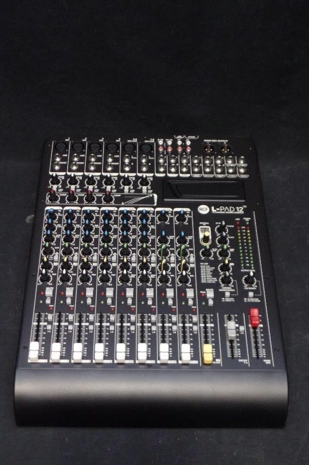 RCF L-PAD 12CX 12 Channel Livepad Mixing Console Effect Powers On Non Functional