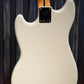 Fender Mustang Bass PJ Olympic White Short Scale 4 String Bass Mexico & Bag #922