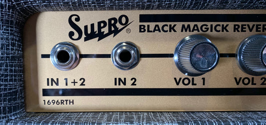 Supro 1696RTH Black Magick Reverb 25 Watt Tube Guitar Head Amplifier