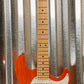 G&L Guitars USA Fullerton Deluxe Skyhawk Clear Orange Guitar & Case 2019 #5115