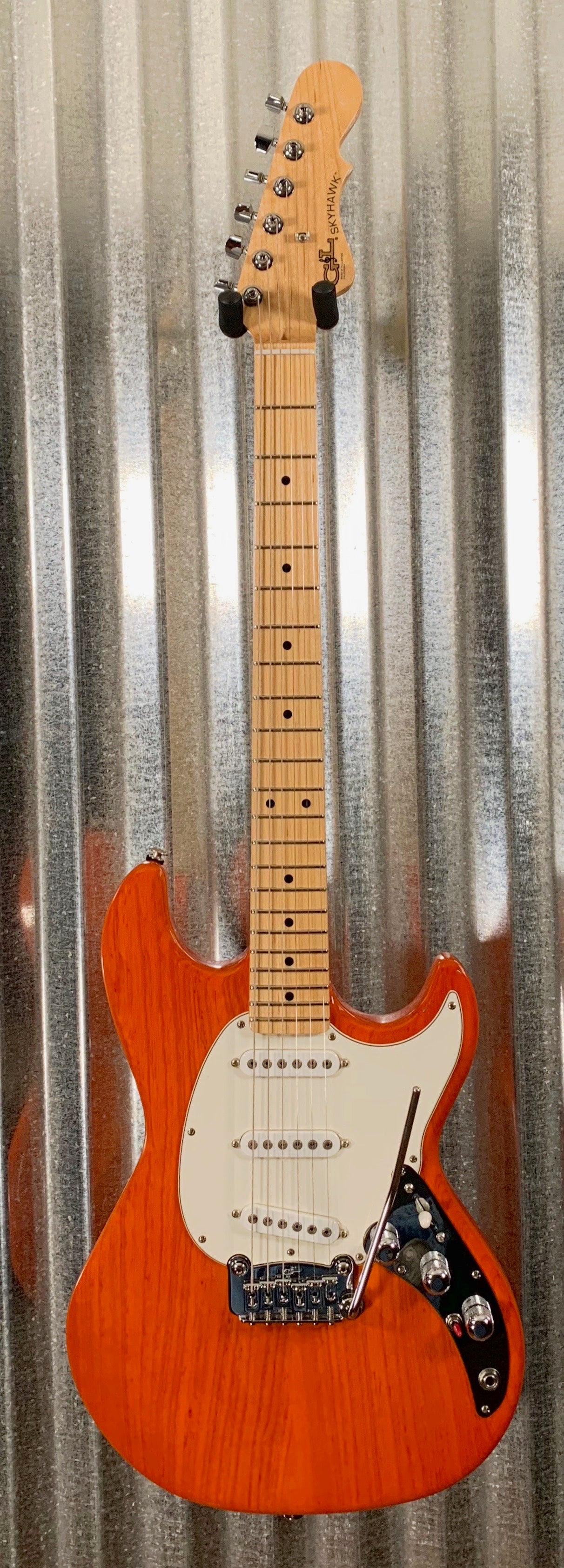 G&L Guitars USA Fullerton Deluxe Skyhawk Clear Orange Guitar & Case 2019 #5115