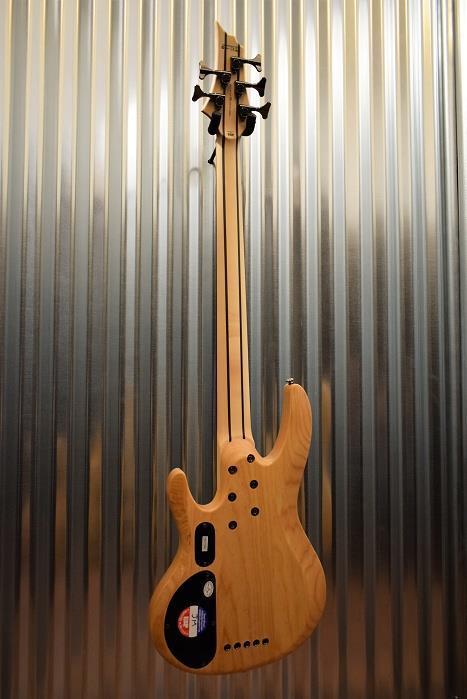 ESP LTD B-205SM 5 String Bass Spalted Maple Top Natural Satin & Case #0001