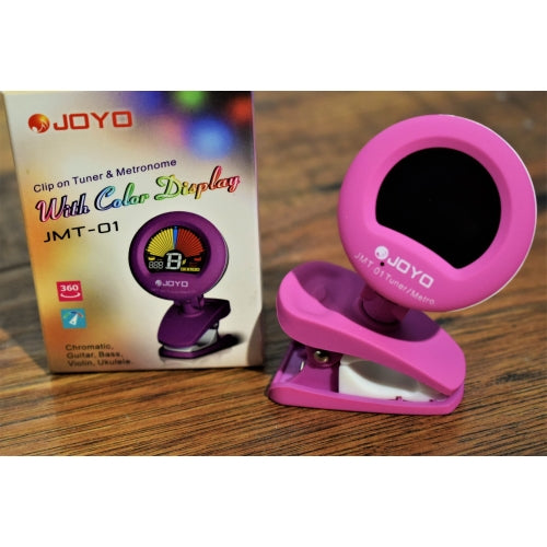 JOYO JMT-01 Clip-on Tuner and Metronome with Color Display PINK